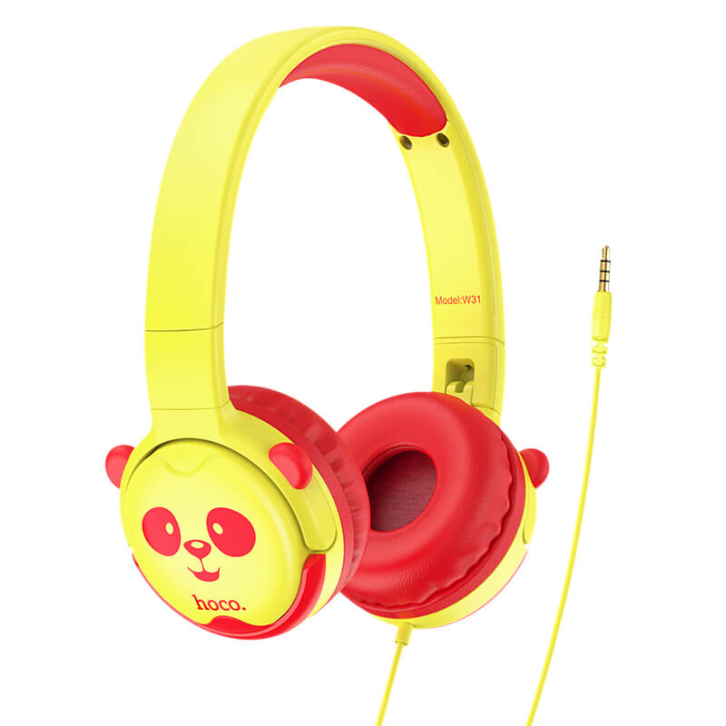 

Проводные наушники HOCO Childrens headphones W31 Jack 3.5mm yellow