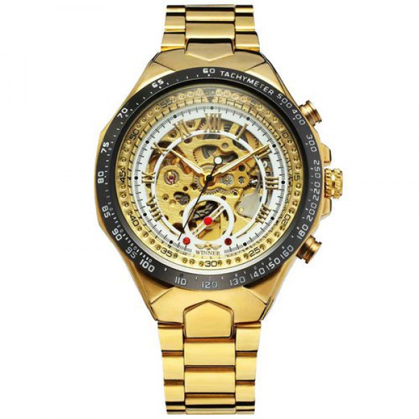 

Часы Winner 8067 Gold-Black-White Red Cristal