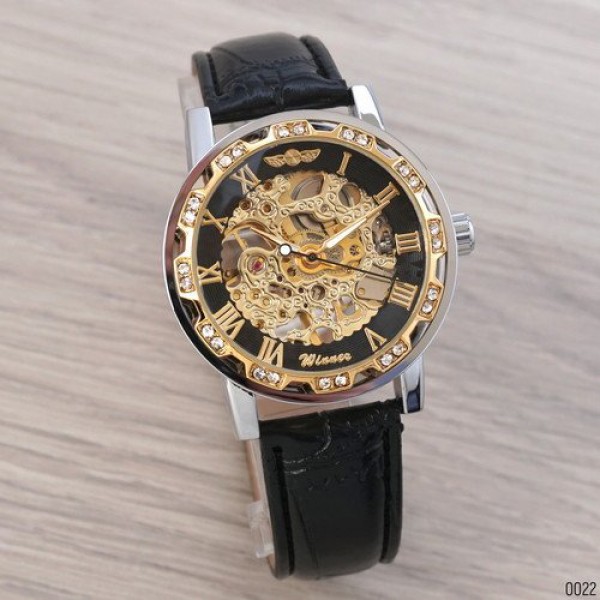 

Часы Winner 8012 Diamonds Automatic Black-Silver-Black