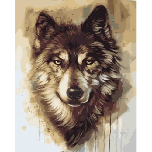 

Картина по номерам Идейка Вожак стаи 50x40