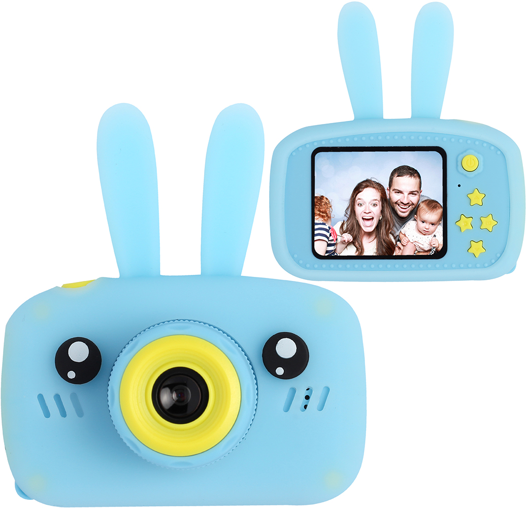 Акція на Цифровой детский фотоаппарат XoKo KVR-010 Rabbit Голубой (KVR-010-BL) (9869201149878) від Rozetka UA