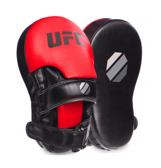 

Лапа изогнутая UFC 2 шт., черный-красный