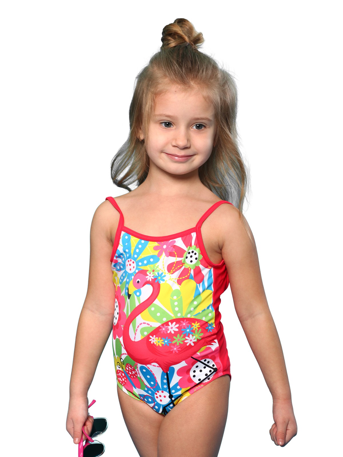 

Купальник для девочки с фламинго Keyzi Flamingo 20 R 104 Красный