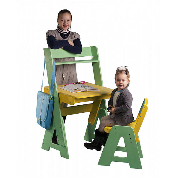 

Детская парта и стул с регулировкой по высоте Baby Sport SB Дерево 46х65 см ( с пеналом и надстройкой )