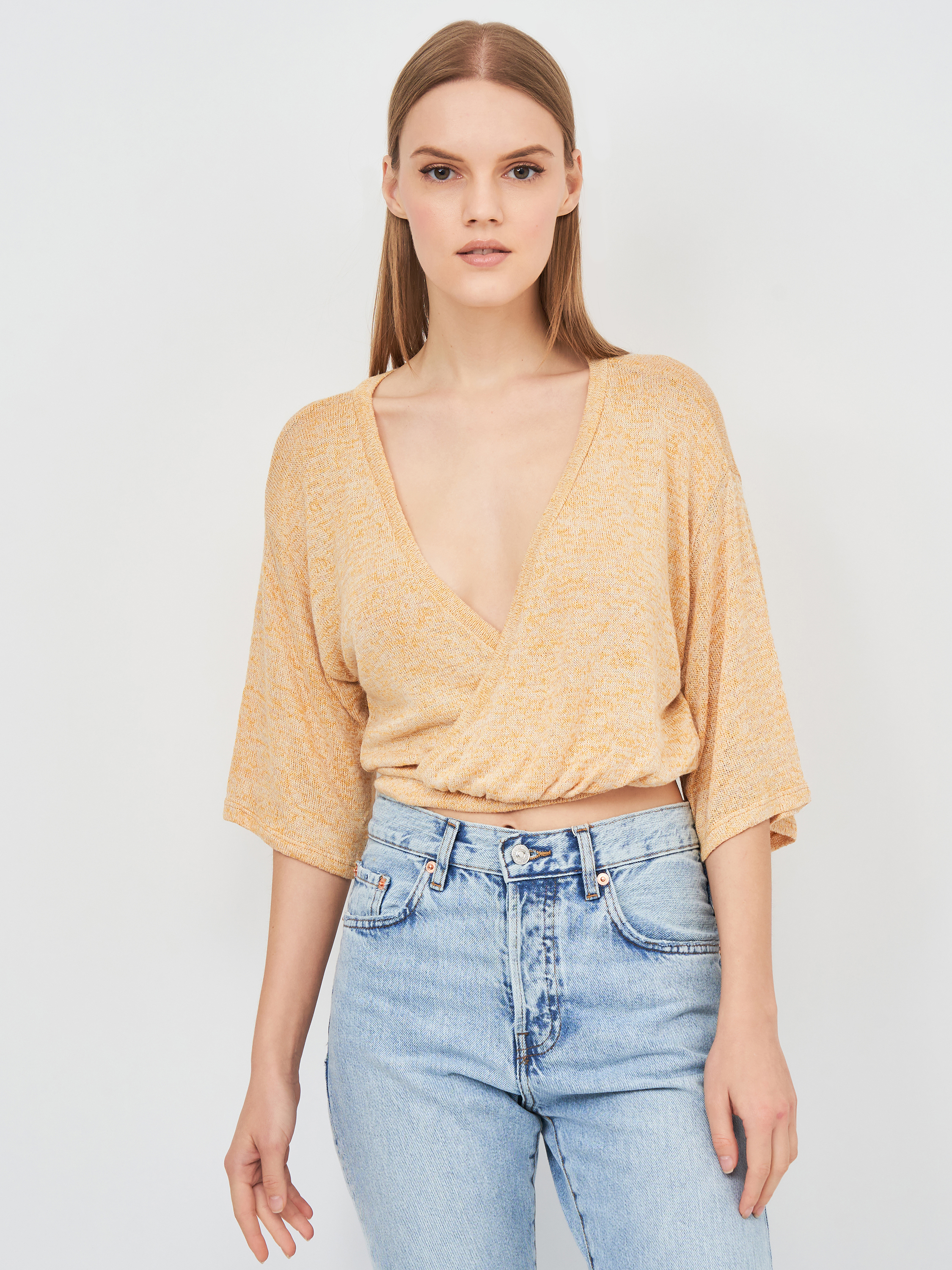 

Пуловер Bershka 1734/315/101  Бежевый, Пуловер Bershka 1734/315/101 S Бежевый