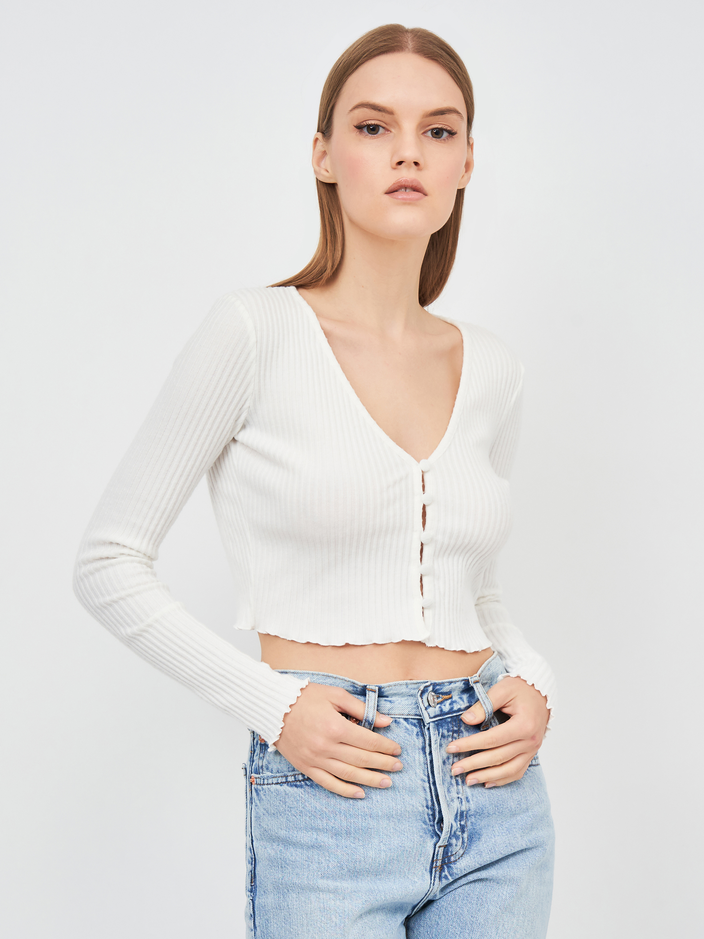 

Топ Bershka 6593/492/712  Белый, Топ Bershka 6593/492/712 L Белый