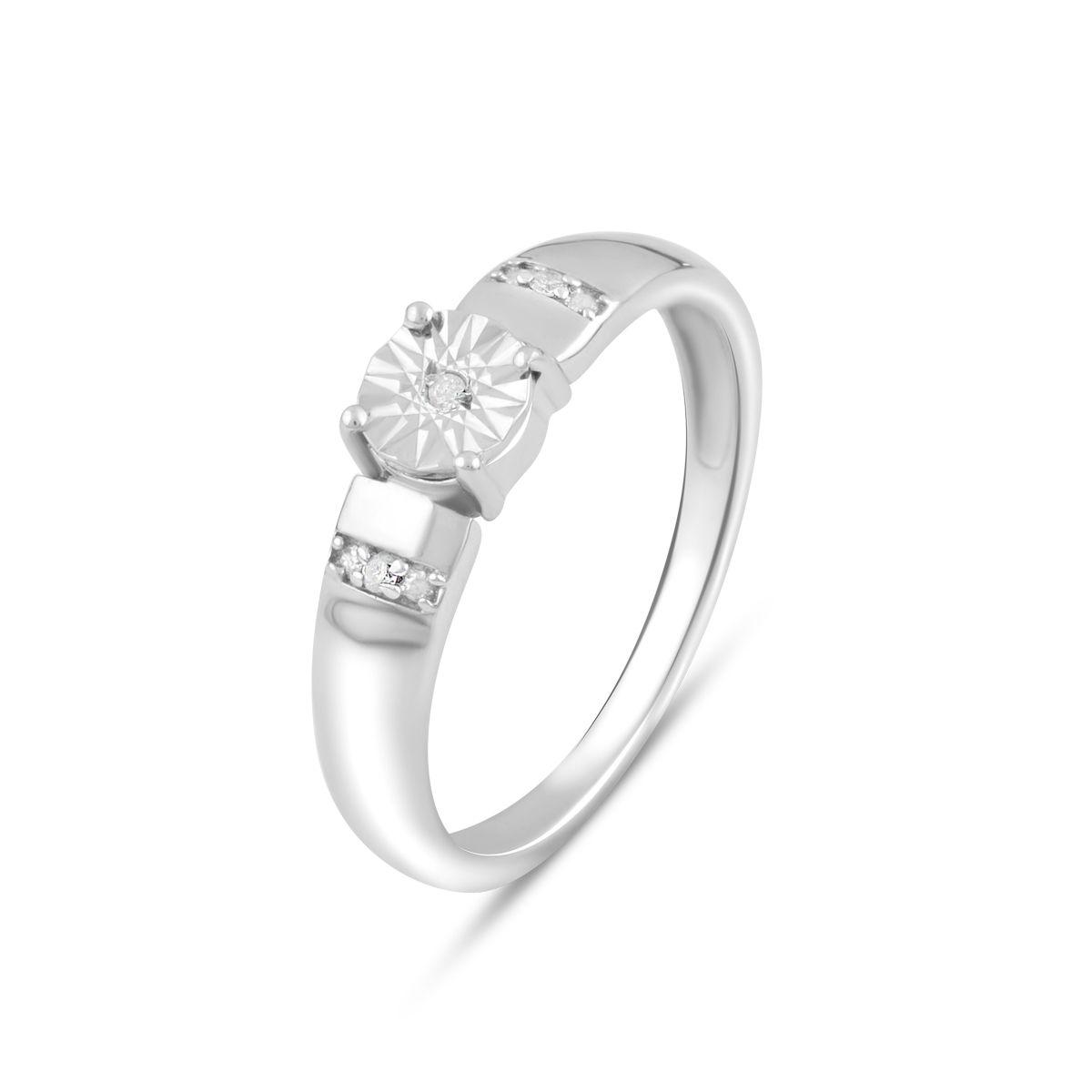 

Серебряное кольцо SilverAlex с натуральными бриллиантом 0.03ct 18.5 размер