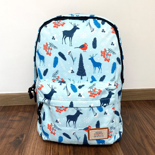 

Рюкзак школьный для подростков AOERFU олени 40x27x17 см 16 л