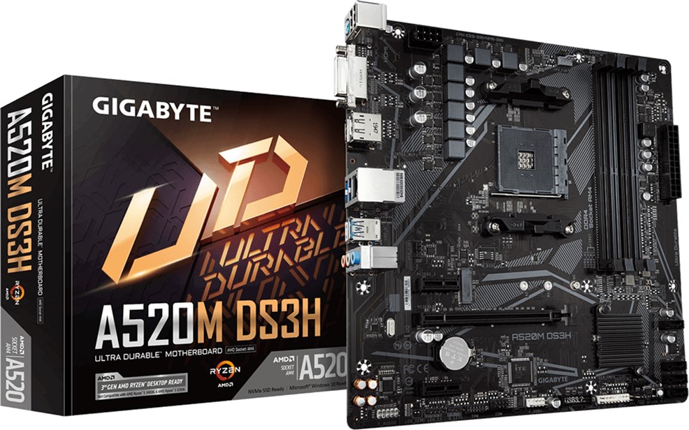 

Материнская плата Gigabyte A520M DS3H (sAM4, AMD A520, PCI-Ex16) (JN63A520M_DS3H)