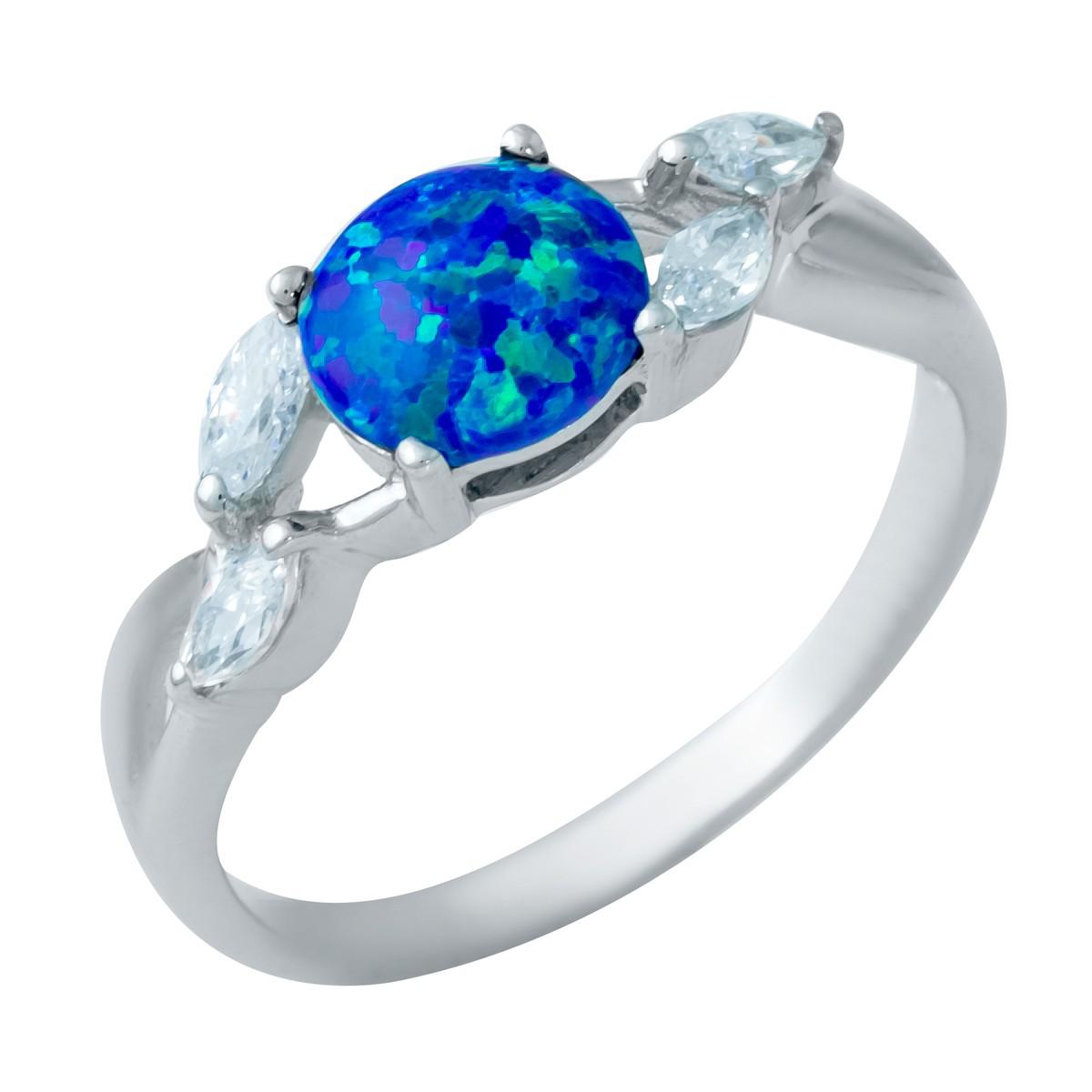 

Серебряное кольцо SilverAlex с опалом 0.95ct 18.5 размер
