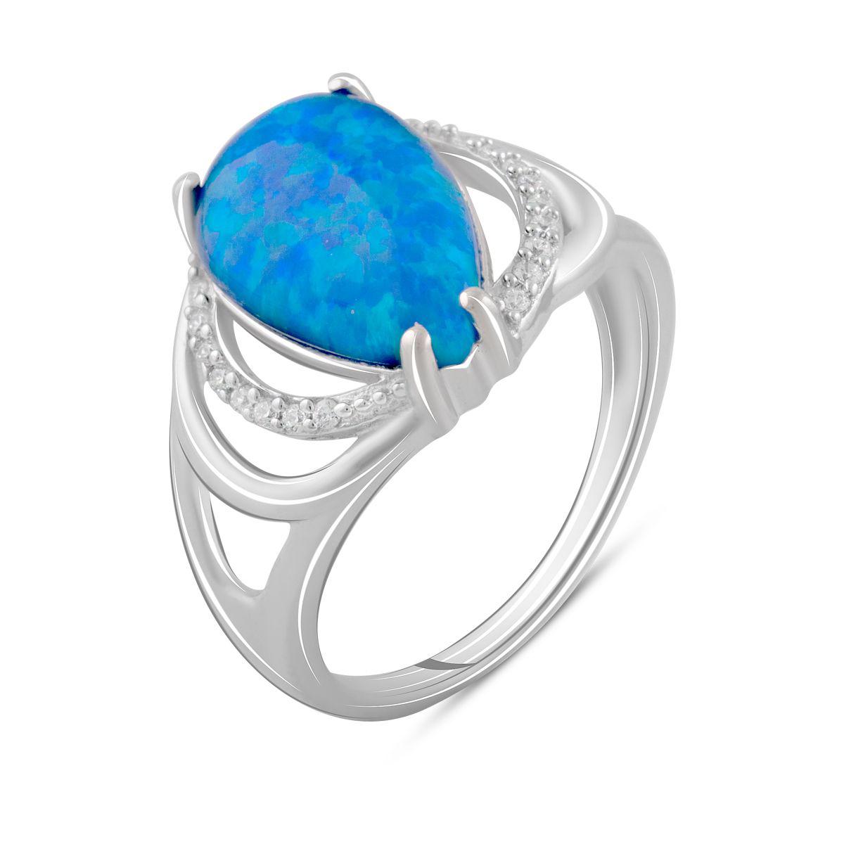 

Серебряное кольцо SilverAlex с опалом 1.84ct 18 размер