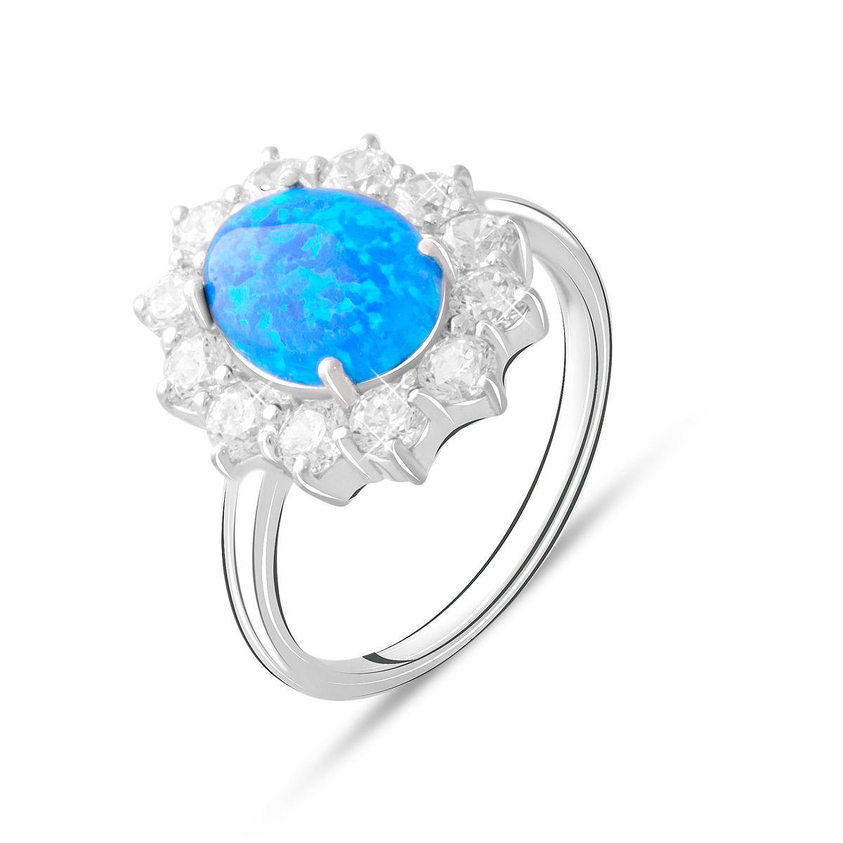 

Серебряное кольцо SilverAlex с опалом 1.143ct 18.5 размер