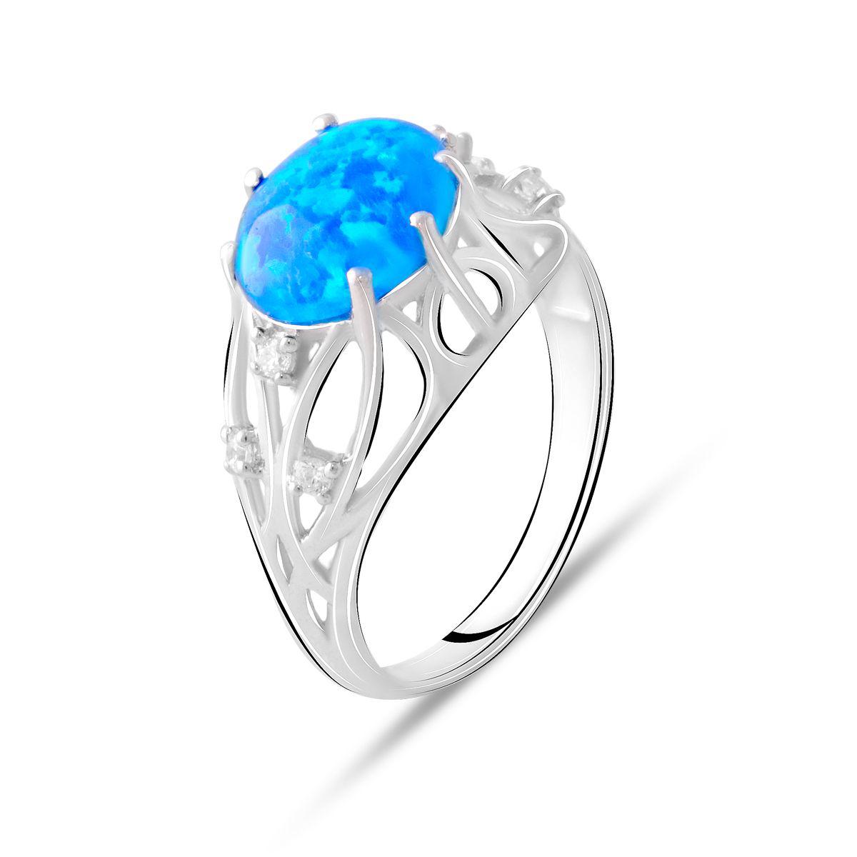 

Серебряное кольцо SilverAlex с опалом 1.31ct 18.5 размер