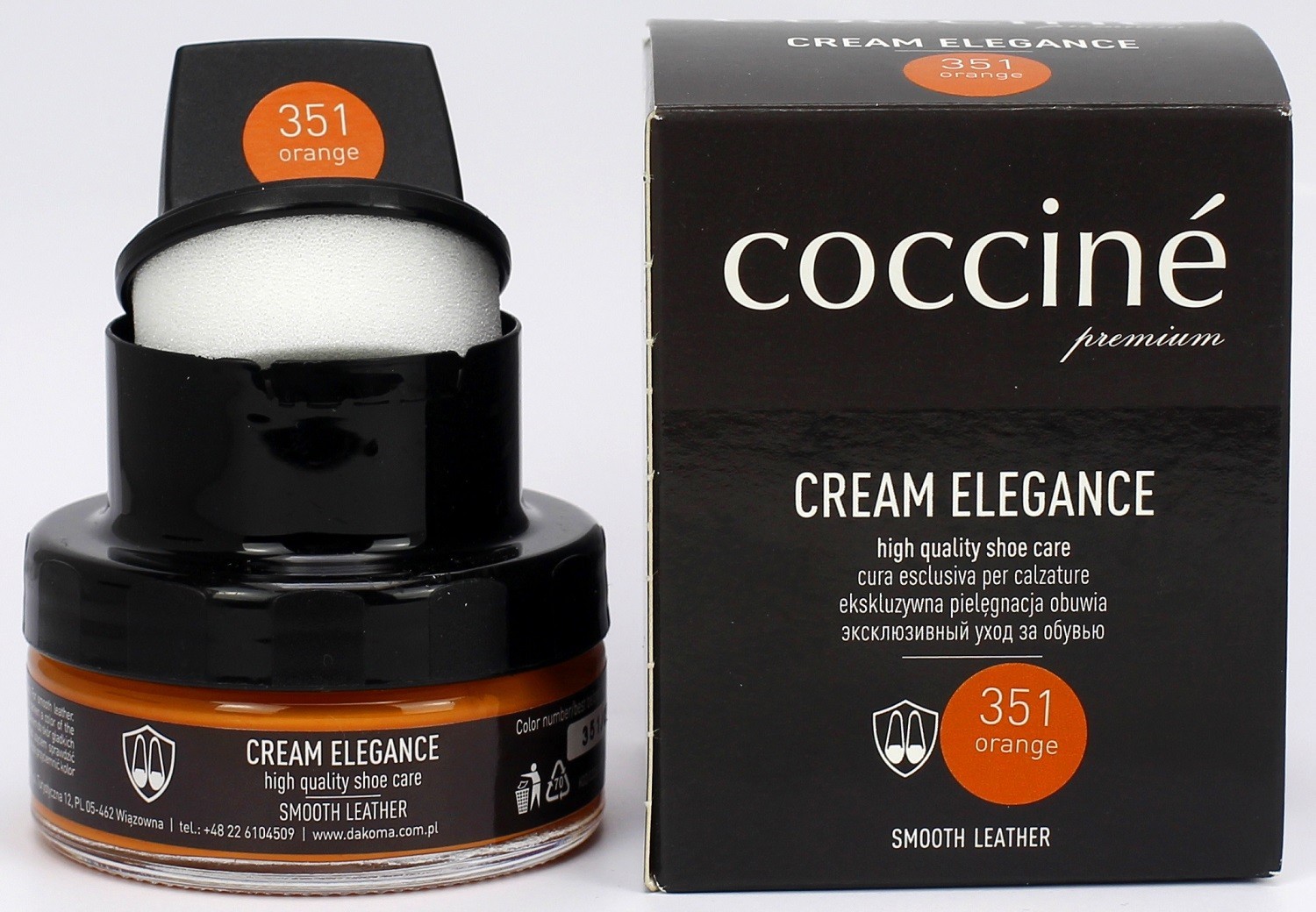 

Крем в банці + губка COCCINE 50ml ORANGE