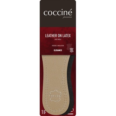 

Устілка шкіряна на латексі чорна COCCINE 37