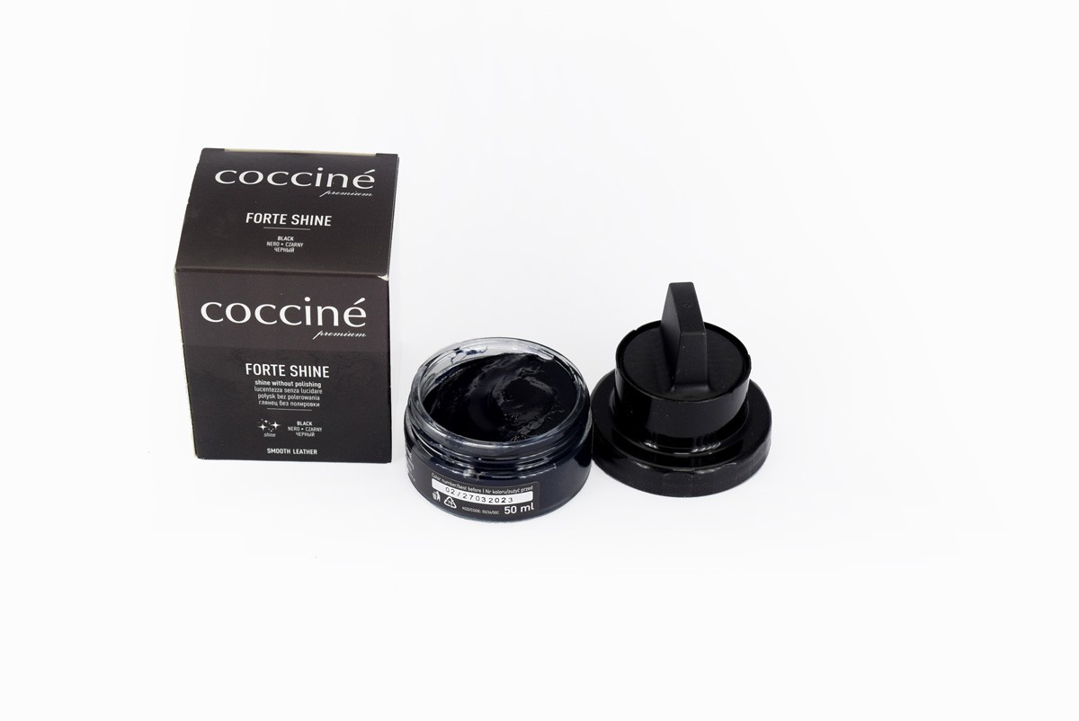 

Крем в банці + губка COCCINE FORTE SHINE 50ml BLACK