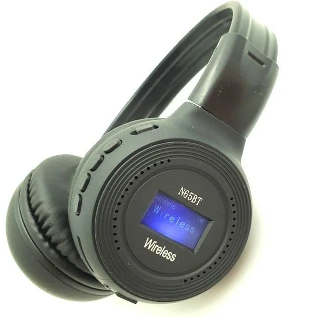 

Беспроводные наушники MDR BSN65 - складные Bluetooth наушники с аккумулятором, плеером, FM радио и LCD экраном