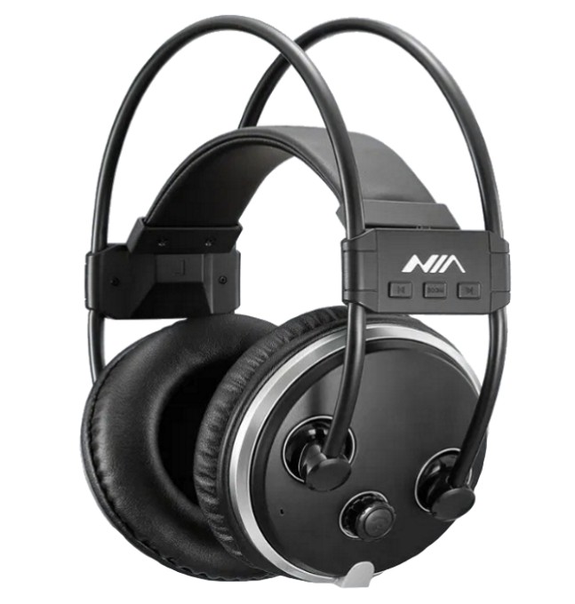 

Наушники беспроводные MDR NIA S1000 - Bluetooth наушники гарнитура с микрофоном и FM радио + AUX