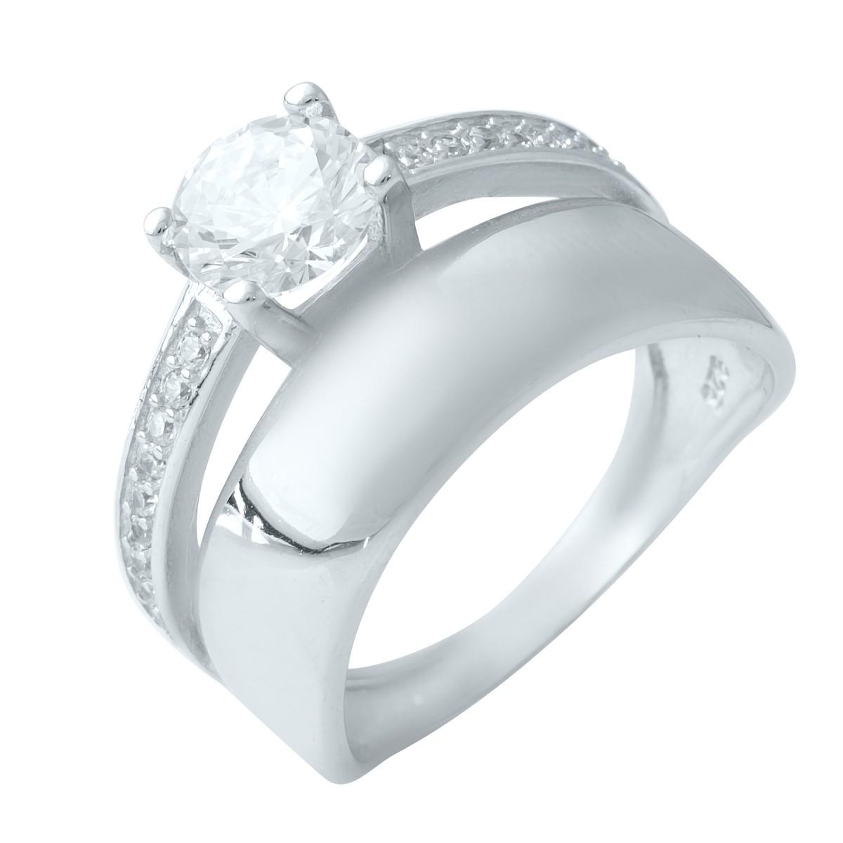 

Серебряное кольцо SilverAlex с фианитами 18 размер (1926673-18)