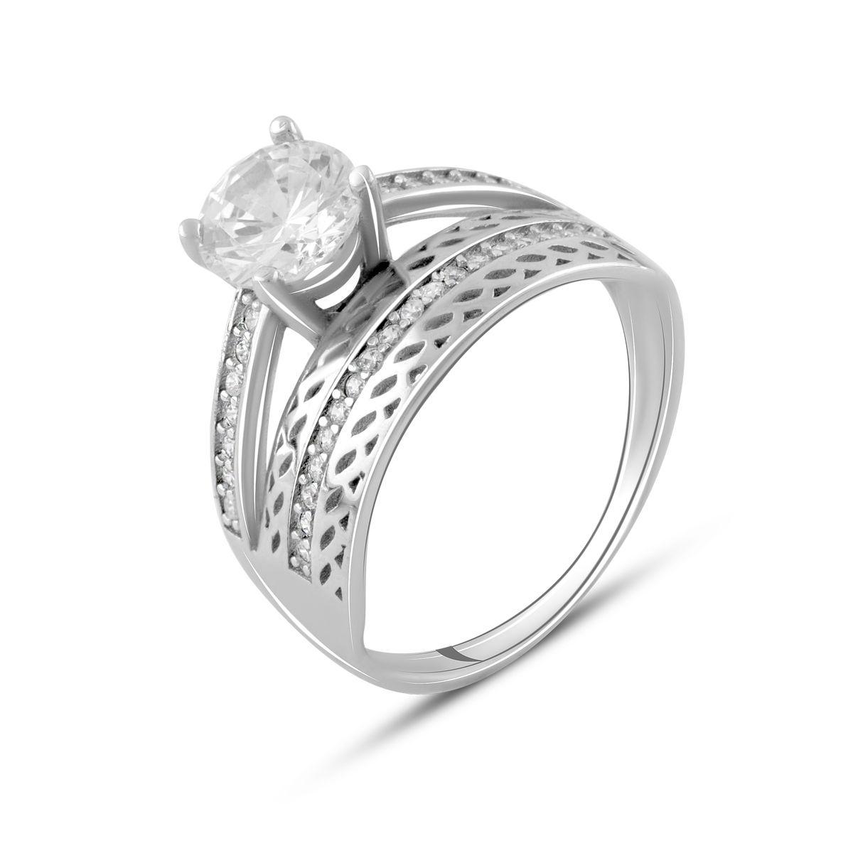 

Серебряное кольцо SilverAlex с фианитами 18 размер