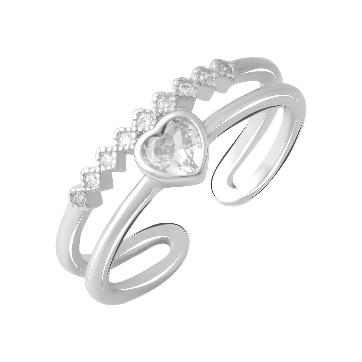 

Серебряное кольцо SilverAlex с фианитами Регулируемый размер