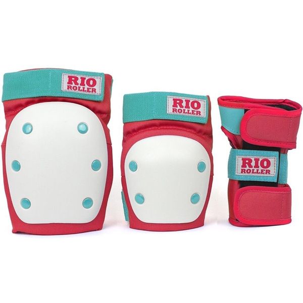 

Набор защиты Rio Roller Triple Pad Set Red mint р. S (zh8583)
