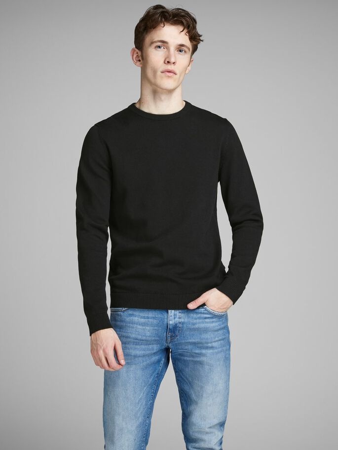 

Джемпер Jack & Jones JJEBASIC KNIT CREW NECK NOOS  Черный 12137190-Black, Джемпер Jack & Jones JJEBASIC KNIT CREW NECK NOOS S Черный 12137190-Black