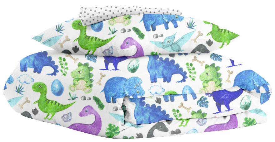 

Комплект постельного белья Cosas Dino Color Grey Blots 155х215 см