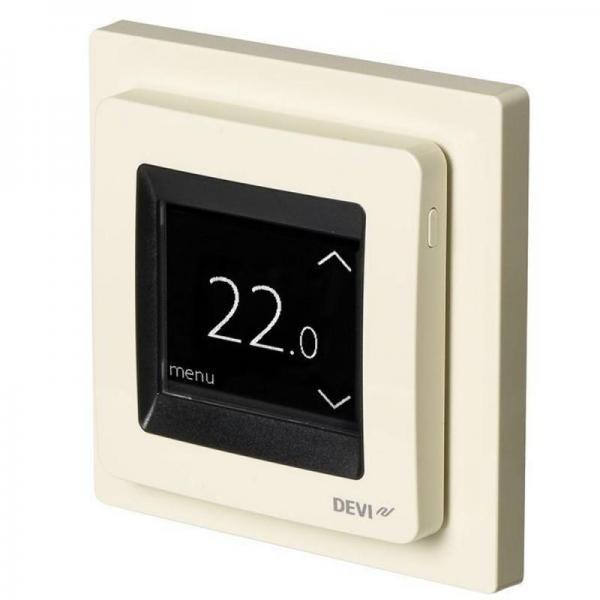 

Терморегулятор DEVIreg Touch Ivory крем для теплого пола