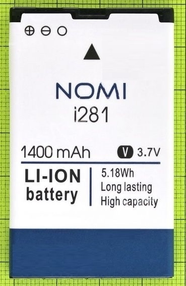 

Аккумулятор Nomi NB-281, i281, 1400mAh original PRC