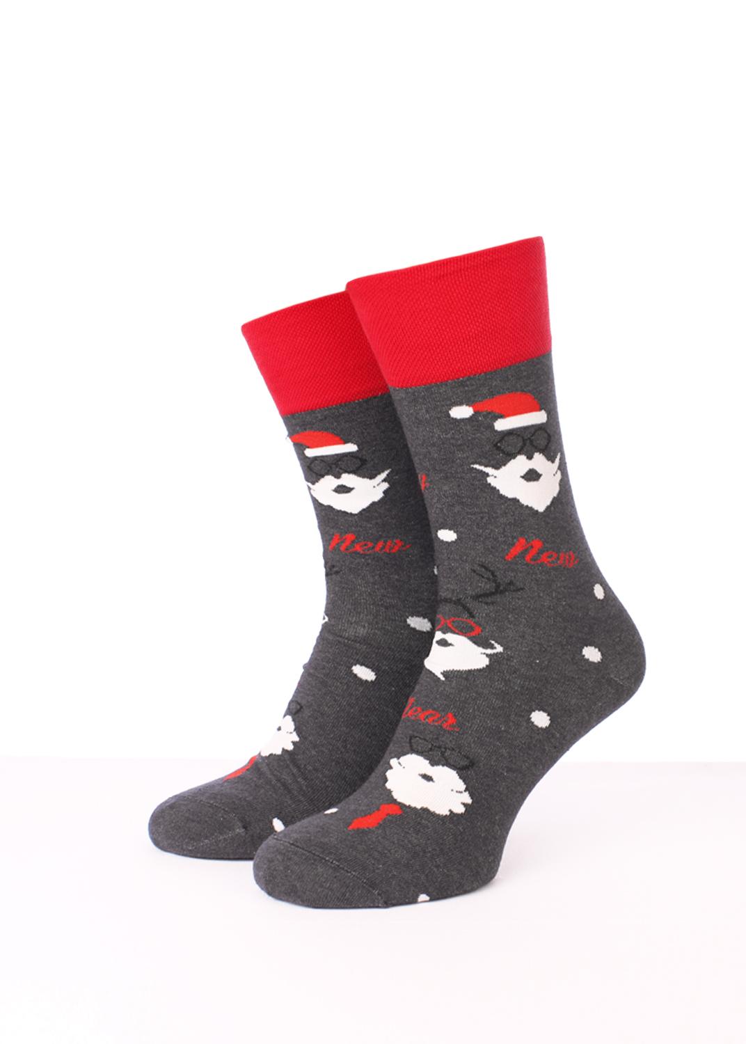 

Носки с рисунком GIULIA MS3M/Sl-NEW YEAR-006 39-40 р Dark grey melange