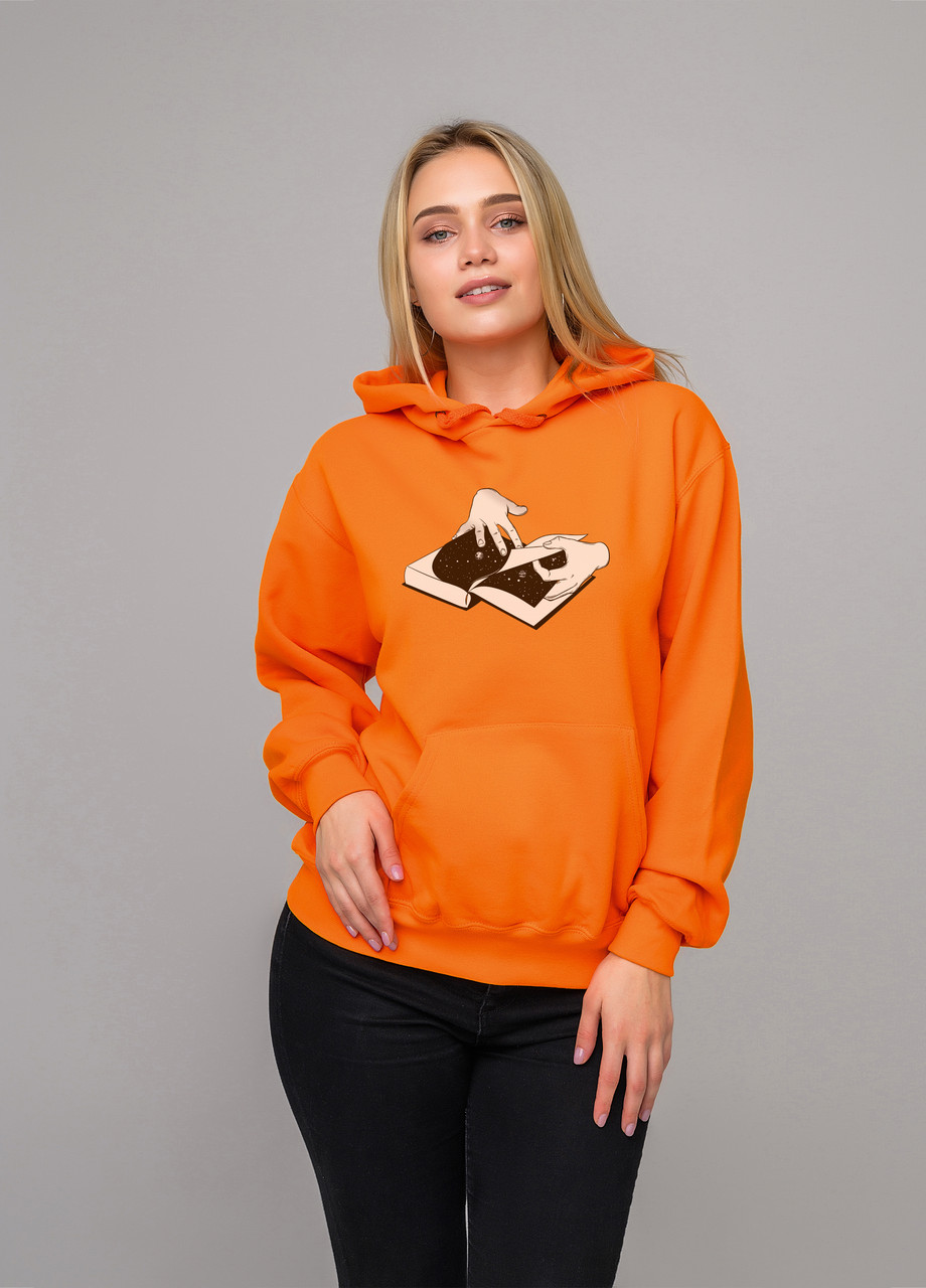 

Толстовка оранжевая LOYS cosmo book, Толстовка оранжевая LOYS cosmo book S