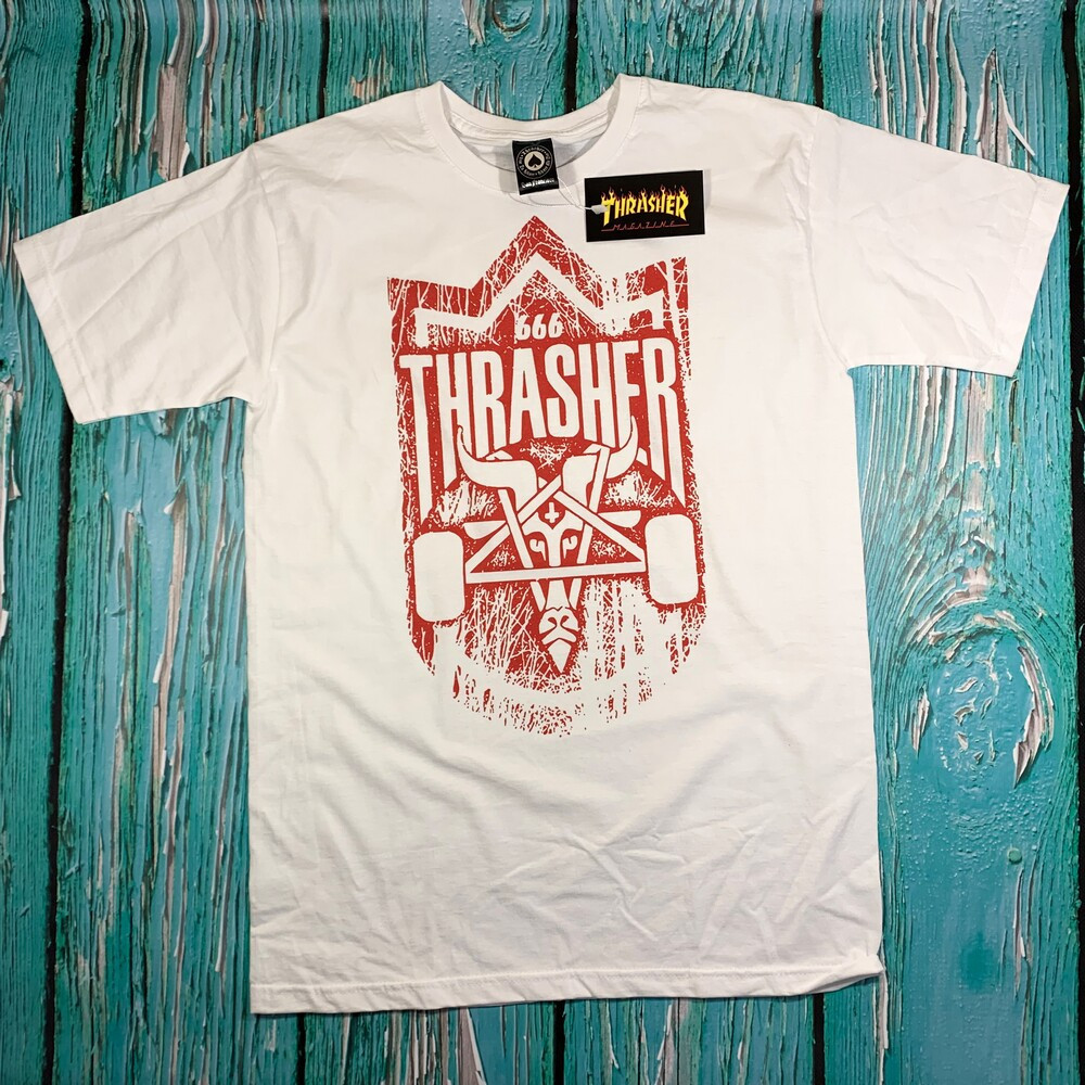 

Футболка белая LOYS Thrasher Redroad, Футболка белая LOYS Thrasher Redroad S