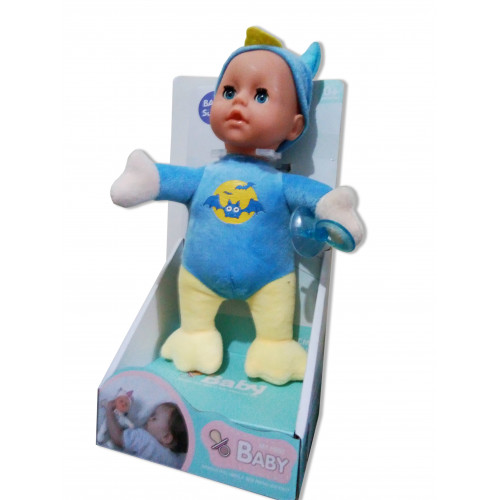 

Пупс хохотун мягкотелый Голубой 26см (kj2237)