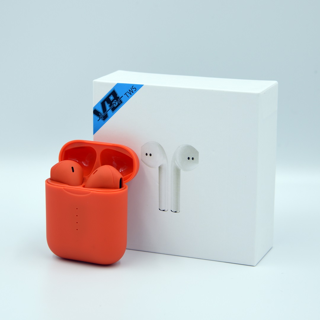 

Беспроводные bluetooth наушники V8 TWS красные