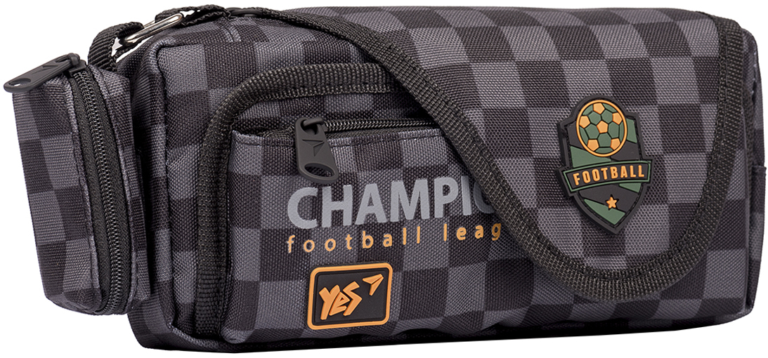 

Пенал мягкий YES PH-3-2 Football черный (533047)