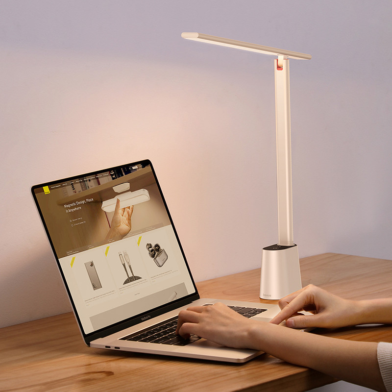 

Лампа настольная светодиодная BASEUS Smart Eye Series Rechargeable Folding Reading Desk Lamp. White
