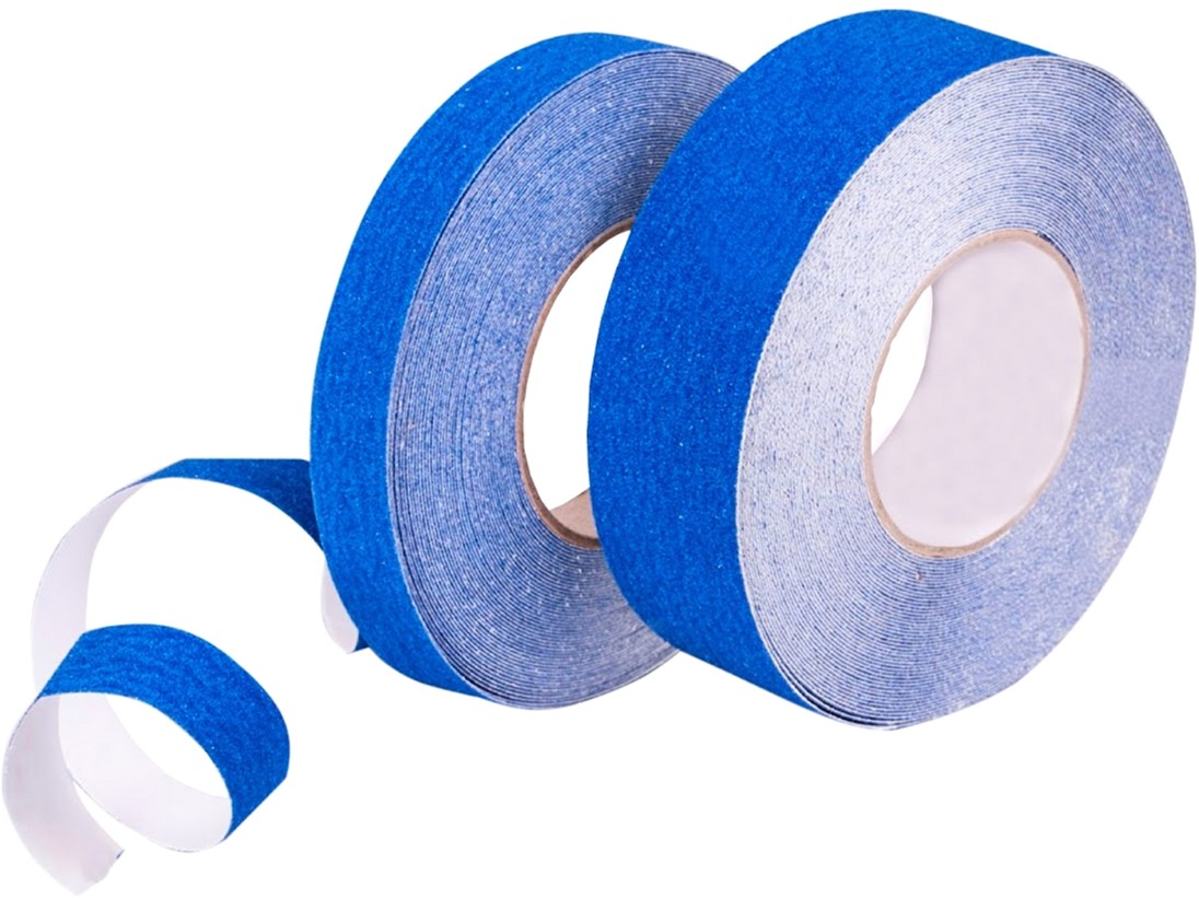 

Антискользящая лента Heskins Safety-Grip стандартная зернистость 50 мм х 18.3 м Синяя (H3401B50)