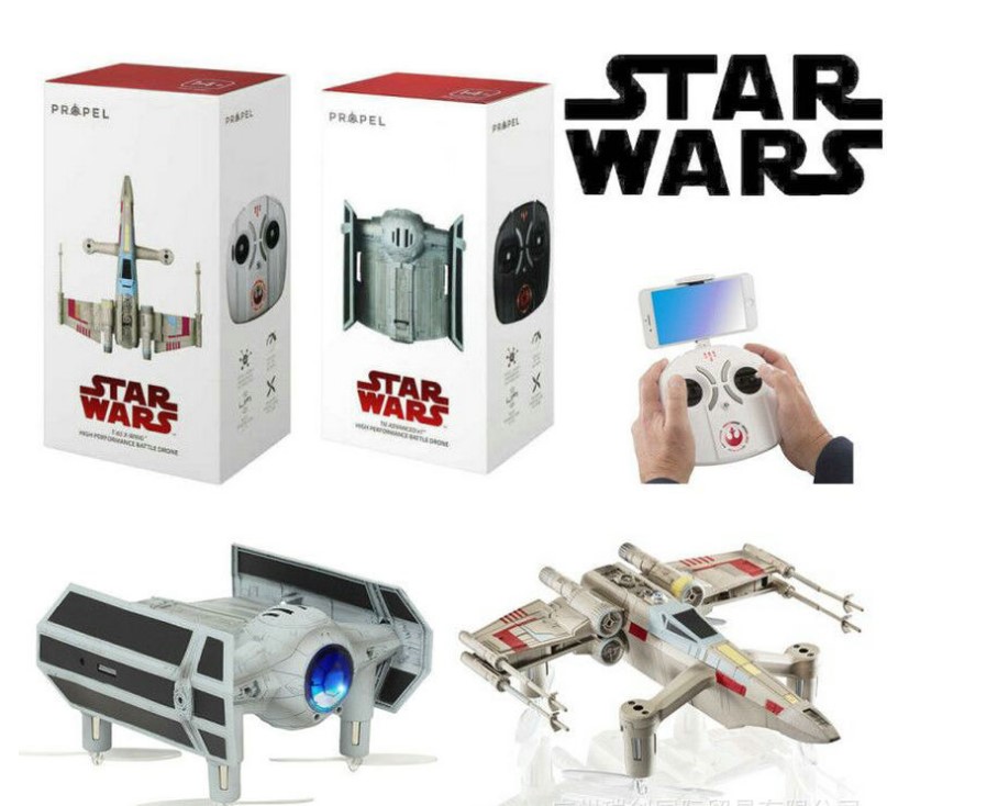 

Propel Star Wars T-65 X-Wing Battle Drone с настоящими лазерами и приложением для Android 50 см