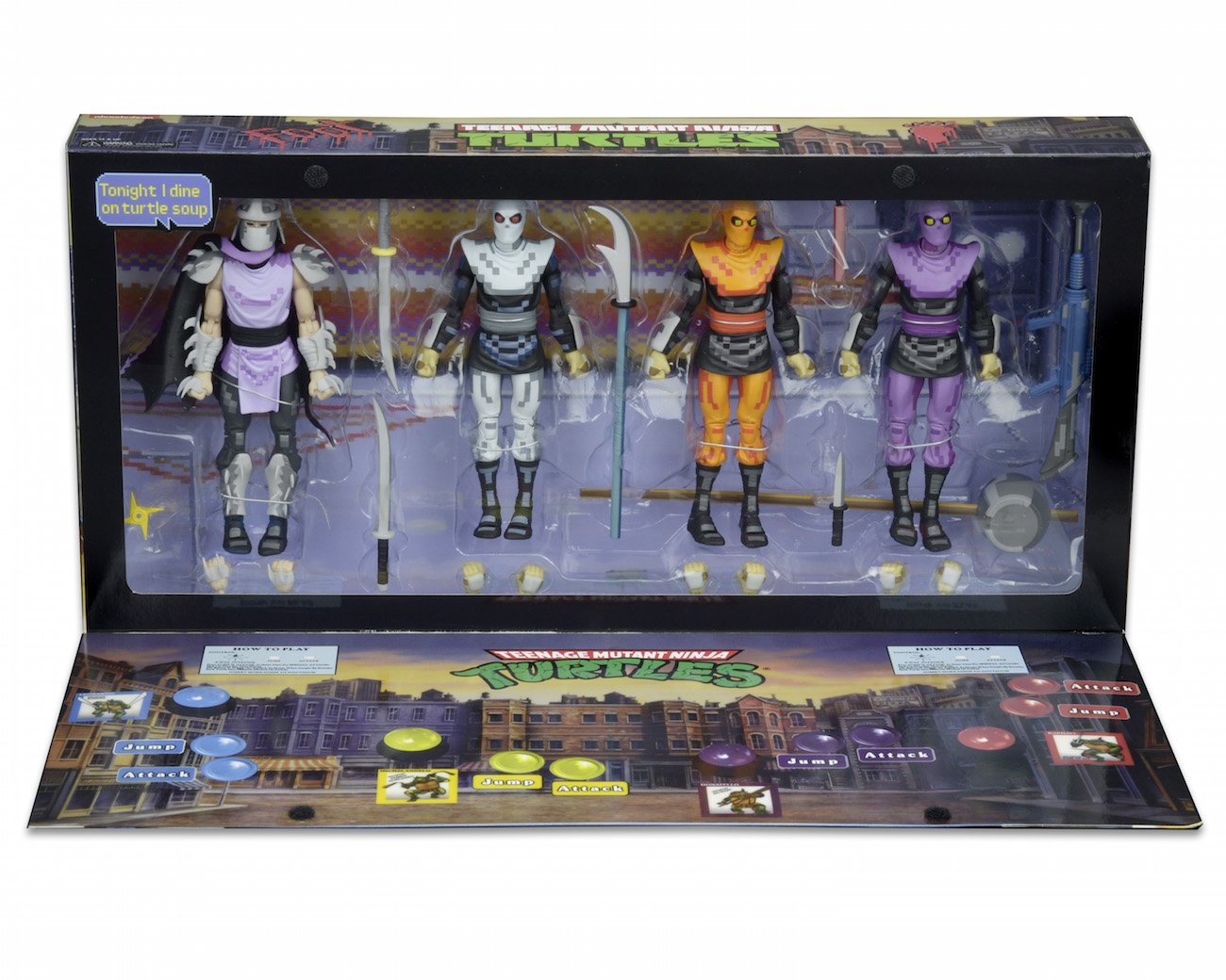 

Sdcc 2016 tmnt пешие солдаты черепашки-подростки Neca эксклюзивный комикс con arcade Box set четыре фигурки 17 см