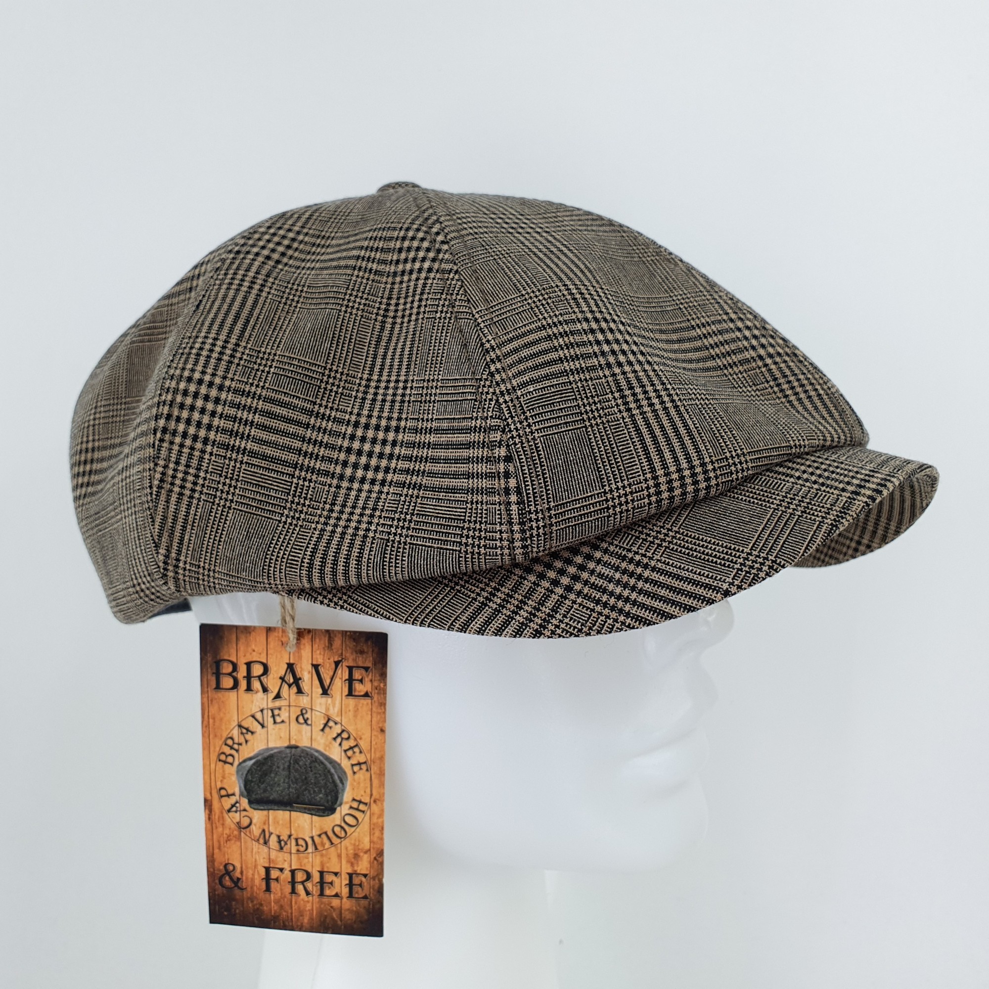 

Кепка восьмиклинка, хулиганка BRAVE&FREE р.58 (Y833-858)