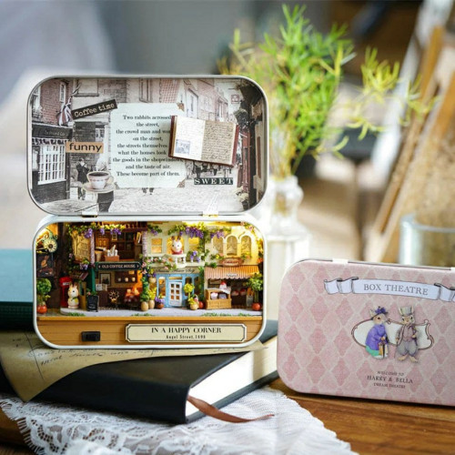 

Интерьерный 3D конструктор DIY House Roombox Румбокс, миниатюрный кукольный сборный домик в жестяном корпусе №7