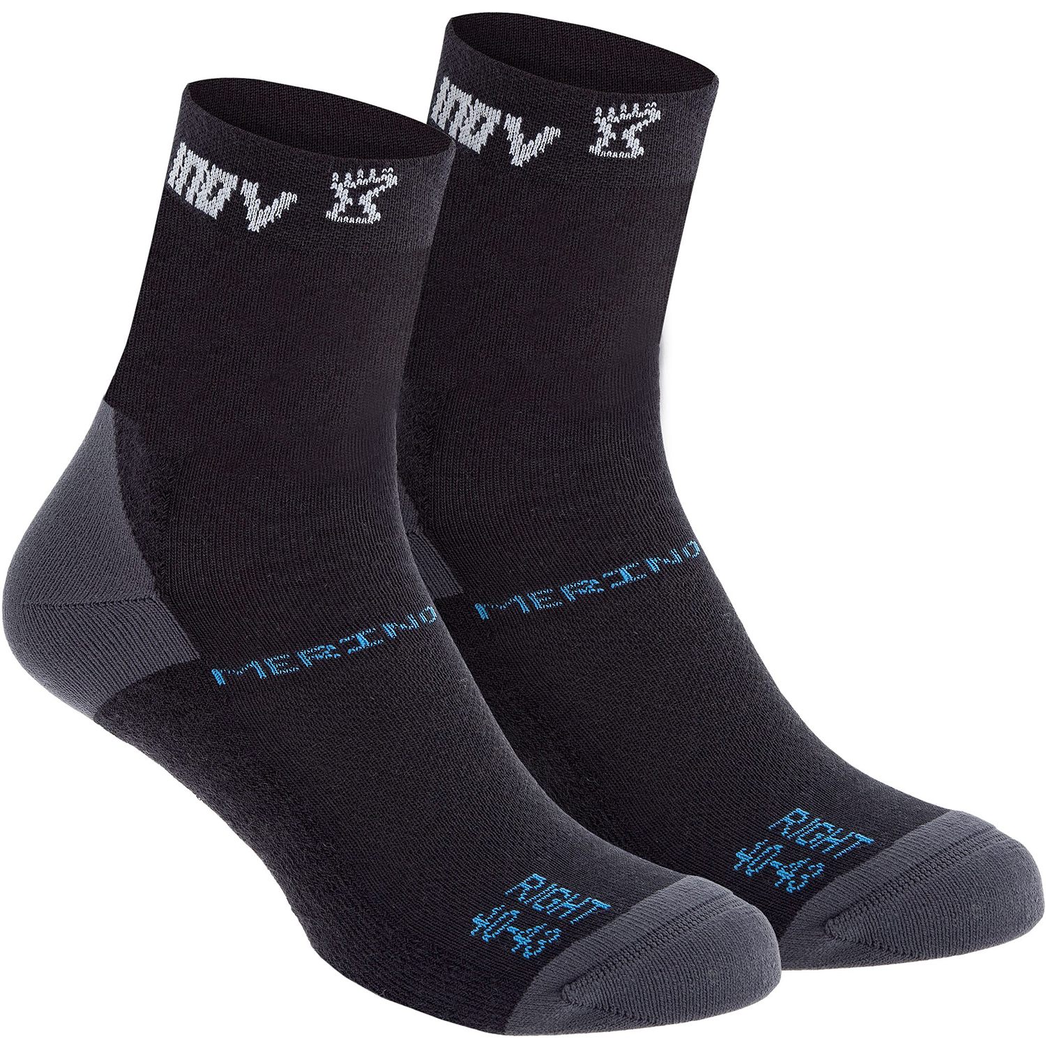 

Носки для бега зимниее INOV-8 Merino Sock Lite Black высокие M (000851.BK.M)