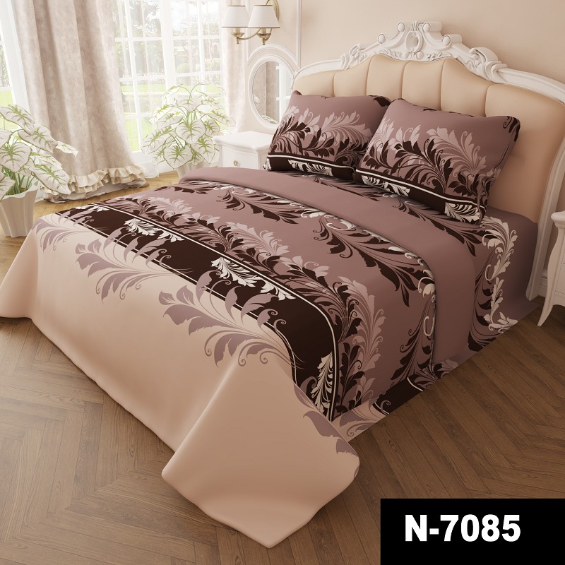 

Комплект постельного белья Уютная Жизнь Бязь Голд Семейный 150x220x2 (K-G-N-7085-beige)