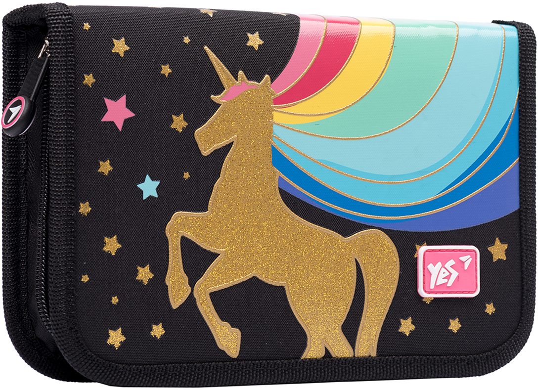 

Пенал твердый YES одинарный с клапаном HP-03 Unicorn черный (533055)