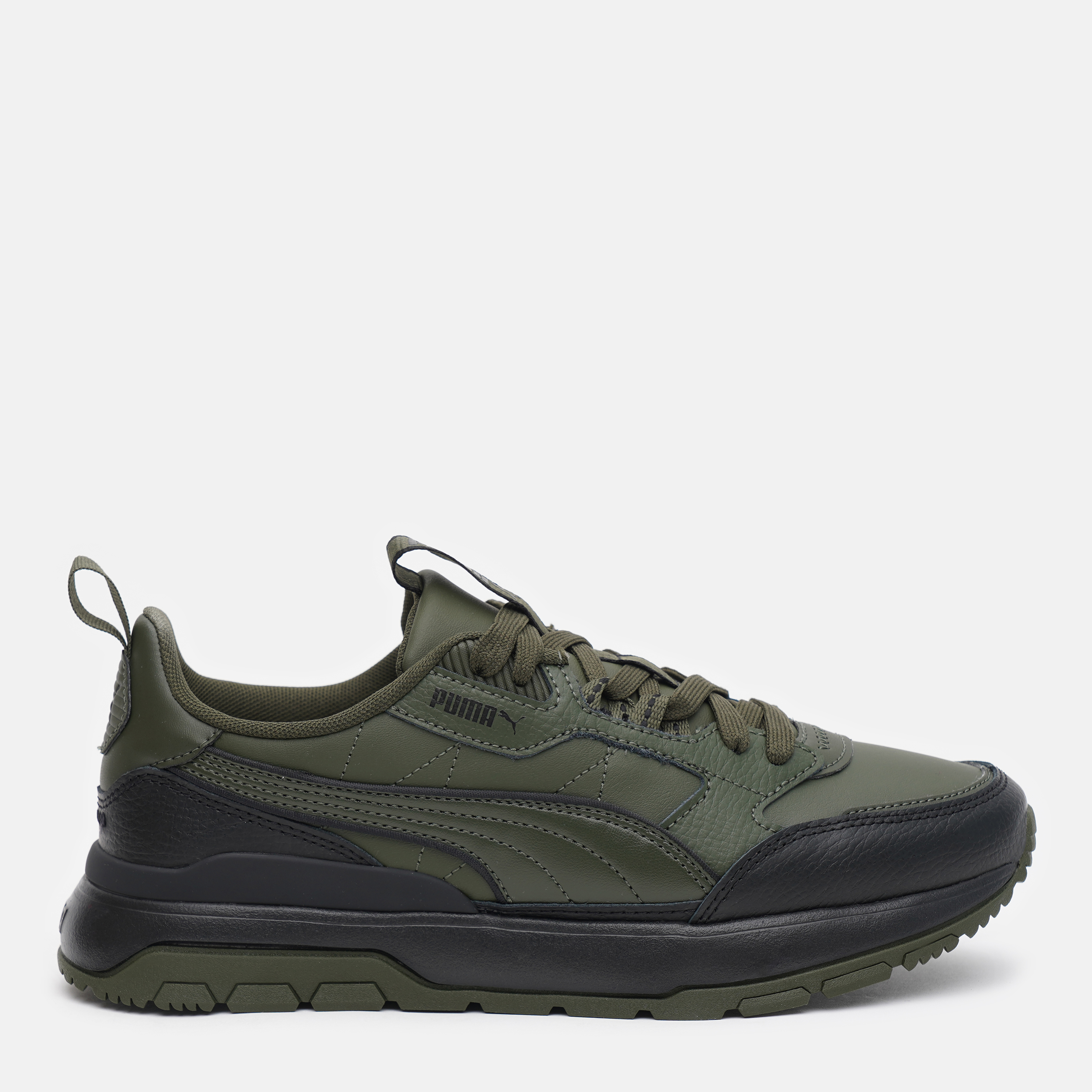 Акція на Чоловічі кросівки Puma R78 Trek Lth 38320203 42 (8) 27 см Forest Night-Forest Night від Rozetka