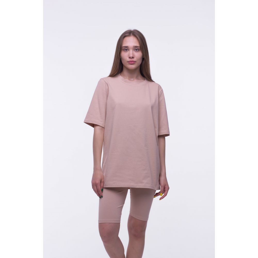 

Костюм (футболка + велосипедки) женский Neglige 46 Бежевый 8304
