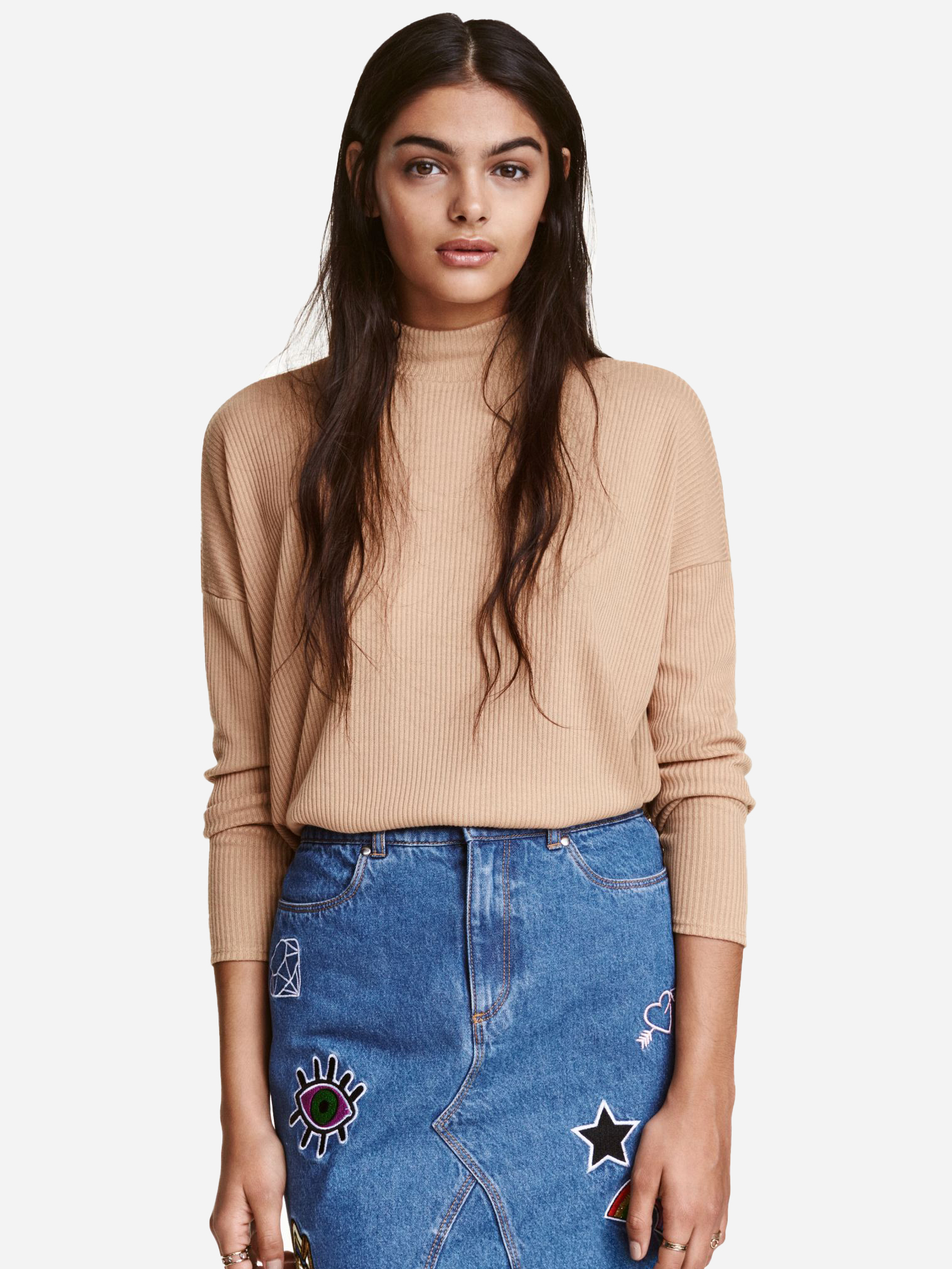 

Водолазка H&M 2961159 S Бежевая