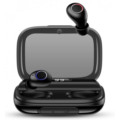 

Наушники Usams YJ001 AirBuds with PowerBank 2000 mAh Black