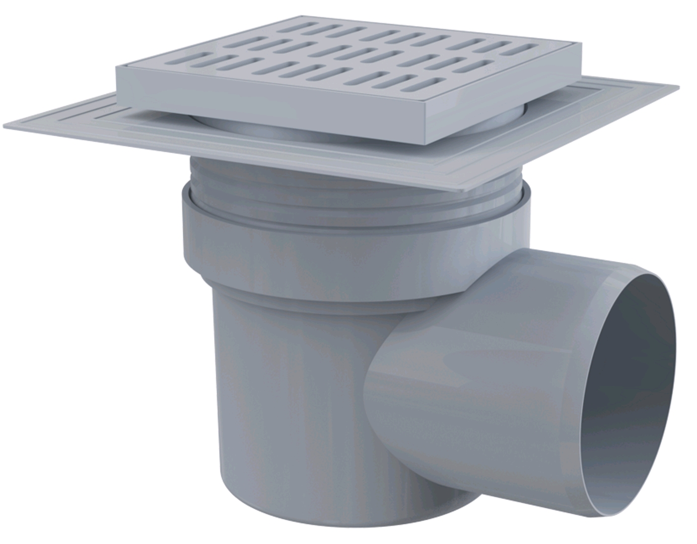 

Сливной трап 150x150/110мм с бок. подвод. пластик